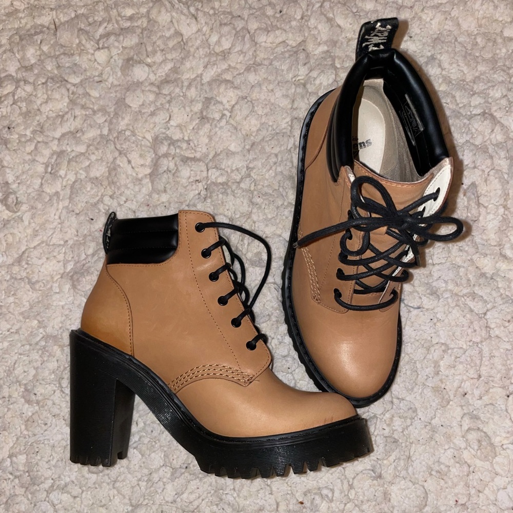 Doc martins heeled boots
